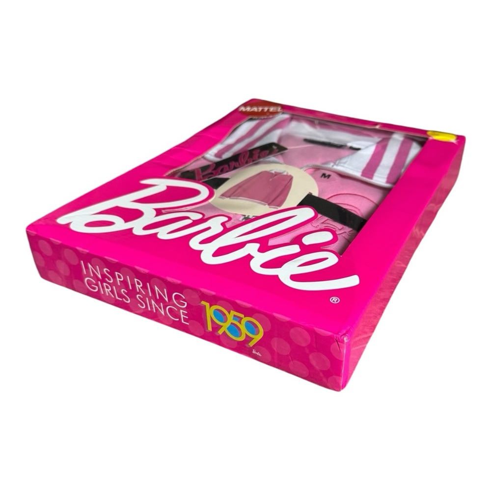 SOLD!! NIB Barbie Pink Quarter Zip Long Sleeve Sweatshirt in Mattel Gift Box - Picture 7 of 16